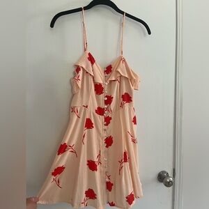 Red and pink sundress